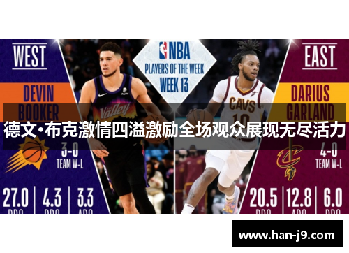 德文·布克激情四溢激励全场观众展现无尽活力