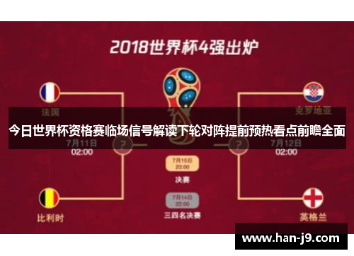 今日世界杯资格赛临场信号解读下轮对阵提前预热看点前瞻全面